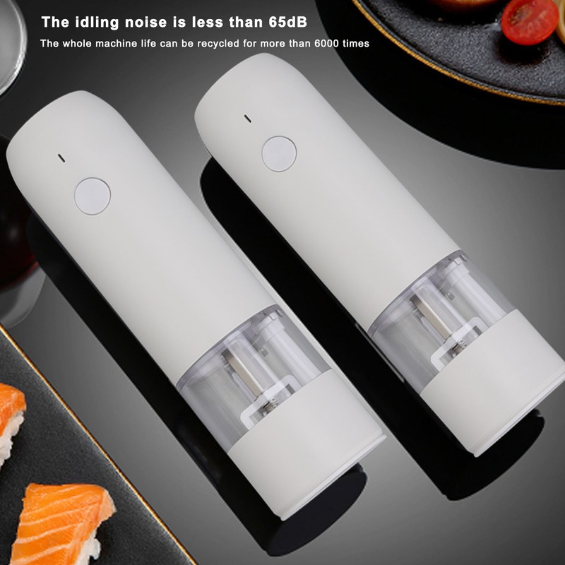 Electric Pepper Grinder Adjustable Coarseness Portable Pepper Mill for Pepper