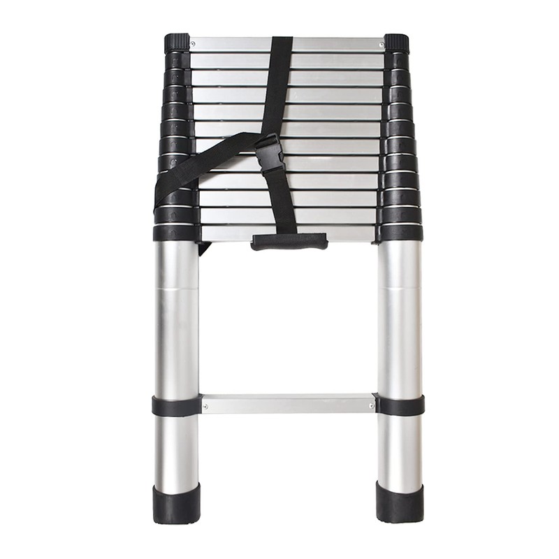 mitoharet 12.5FT Telescoping Ladders, Lightweight Collapsible Ladders, Aluminum Retractable Ladder,