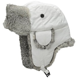 Woolrich Men's Supplex Wool Aviator Hat, White, Small