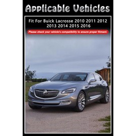 BriYorWay Vent Shades Rain Guards for Buick Lacrosse 2010 2011 2012 2013 2014 2015 2016 Accessories, for Buick Lacrosse Window Deflectors Window Visors