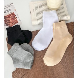 Arukora Women's Ankle Mesh Socks, 6-Pack Summer Breathable Crew Socks 2White 2Black 2Grey, 9-11