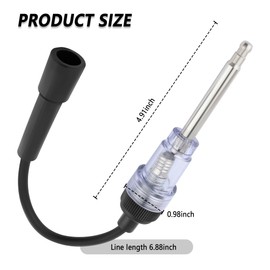 Spark Plug Tester with Indicator Lights,Spark Tester Small Engine for Check Ignition System,Universal Ignition Coil Tester Tool Car Accessories for Cars,Motorcycle,Lawn Mower (1PCS)