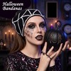 2Pcs Goth Crochet Bandana, Halloween Hair Accessories for Women
