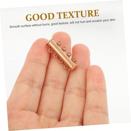 Tofficu 12pcs Jewelry Clasps for Necklaces and Bracelets Layering Connectors Resistant Multi-Strand Buckles for Jewelry Making