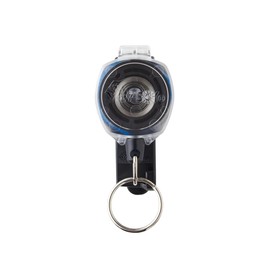 KEY-BAK Sidekick Comfort Clip Key Reel, Clear Body, 23.6 inches (60 cm) Kevlar Cord, Blue