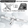 Raincovo Dual Pure Pro Foam Cannon for Pressure Washer, Dual-Bottle
