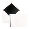 Paper24 Mourning Envelopes DIN C6 Lined Black 2 mm Stripes