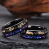 Concept Knight Tungsten Rings for Men Women 8mm Black Men's