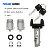 Ignition Switch Lock Cylinder and Door Lock Cylinder Set with