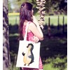 Mr. & Mrs. Panda Penguin Ladybird Tote Bag, Gift, Jute