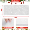 Ferraycle 3 Pcs Christmas Fake Snow Blankets with Lights for