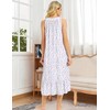 MZROCR 100% Cotton Nightgowns for Women Soft Sleeveless Night Gown
