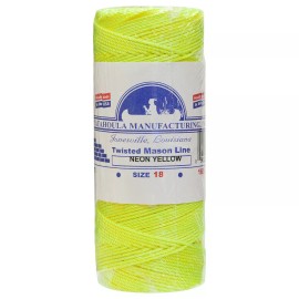 Catahoula Mason Line, Twisted Nylon. Yellow, 500 ft 1-pack