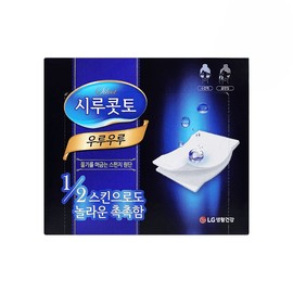 Shirukotto LG Household & Health Care Shirukotto Uruuru Cotton Pads 40 sheets x 5 Moisture Explosion 5 packs / LG생활건강 시루콧토 우루우루 화장솜 40매×5개 수분폭발 5개