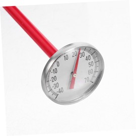 MUCKLILY 2pc Car Air Conditioner Thermometer Car Thermometer Red