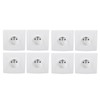 8pcs French Standard Socket 16A Wall Mounted Socket Wall Outlet