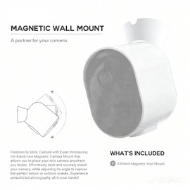 Magnetic Wall Mount Compatible with Arlo Pro 5S 2K, Pro 4, Pro 3, Ultra 2 & Ultra Cameras Heavy-Duty Mounting Bracket