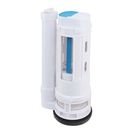 T Tulead Toilet Push Button Valve Replacement Flush Toilet Dual Flush Drain Valve Fit for Drainage Hole Dia. 2.56"-2.75", for Toilet Tank Height 10.24"-11.4"(Small Size)