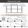 Ceiling Curtain Track, Curtain Track with Roller Hooks, 6ft -