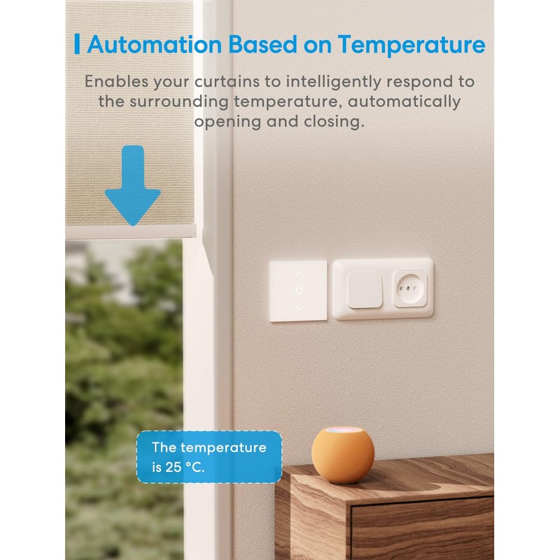 Meross WiFi Roller Shutter Switch Works with Homekit, Alexa Roller