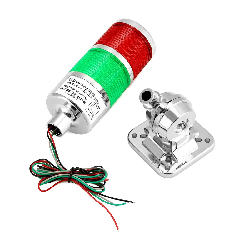 QWORK Industrial Warning Lights, 12-24V LED Stack Tower Lights with