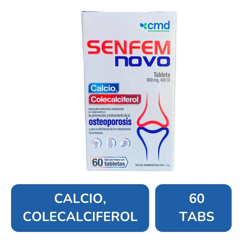 Senfem Novo Calcio Osteoporosis 60 Tabletas 5g