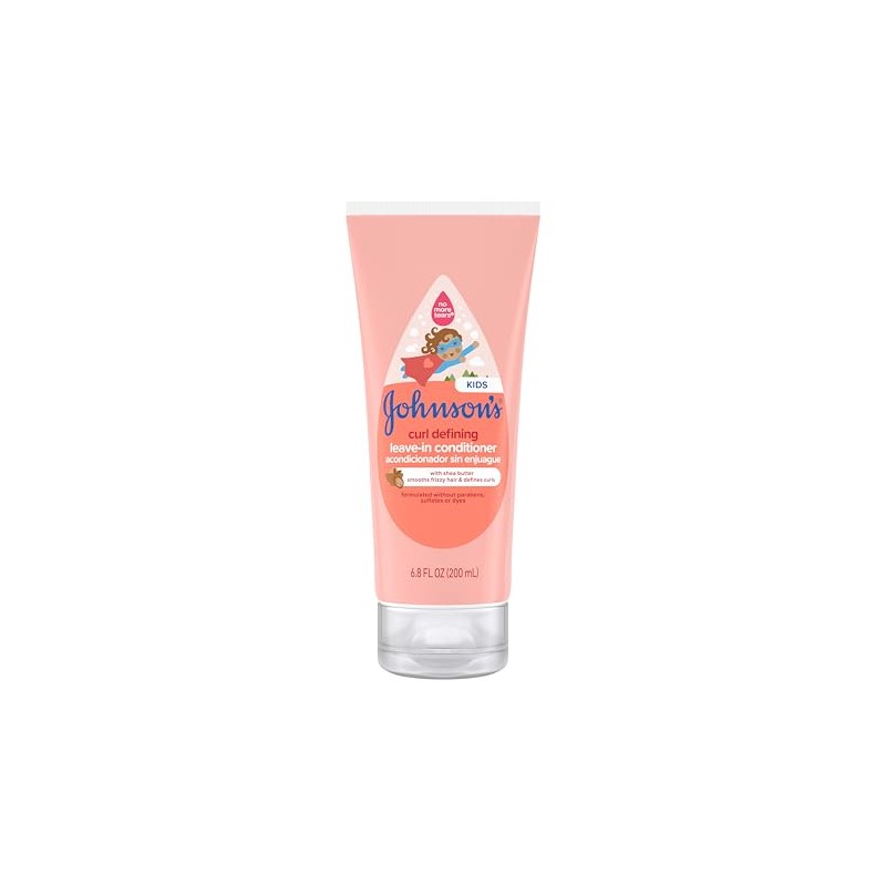 Johnson's Baby Curl Defining Tear-free Kids Leave-in Shea Butter Conditioner,