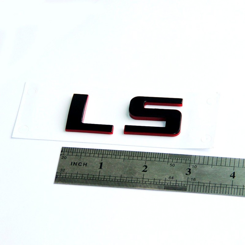 Yoaoo 2Pack OEM Ls Nameplate Emblem Badges 3D Decal Compatible