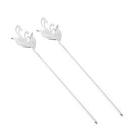 Baluue 2pcs Vintage Hair Bun Stick Elegant Hair Chopsticks for Women Retro Accessories for Weddings Parties Daily Wear Lightweight Design