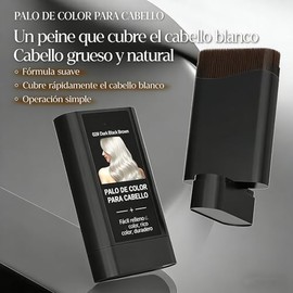 Palo De Peinado Portátil De Dos En Uno, Peinado Para Teñir El Cabello, Cubierto De Pelo Blanco, Peinado Incorporado Para Teñir Y Cepillar El Cabello (