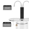 2 Cup Stovetop Espresso Maker, 100ml Double Head Coffee Pot