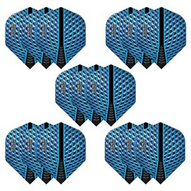 Harrows Silika No2 Dart Flights | 5 x sets Darts Flights (15 Flights Total) I 100 Micron Dart Flights I Premium Extra Strong Made in UK I Professional Darts Accessories I Blue Dart Flights