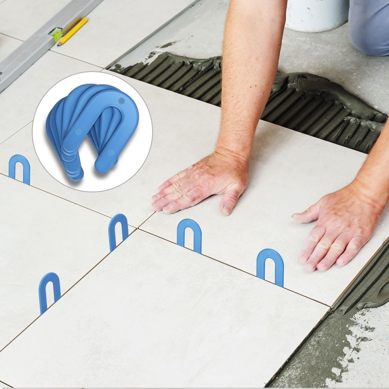 Oualhoo 1/16 Inch Plastic Horseshoe Shims U Tile Spacers, Tile