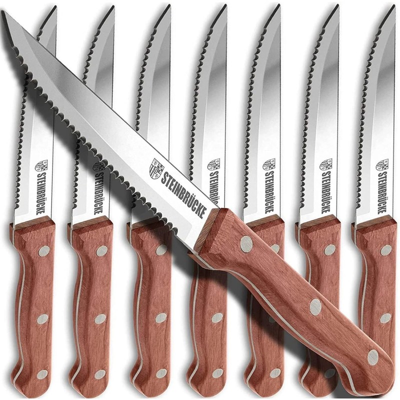 STEINBRÜCKE Knife Set Sharp Stainless Steel Professional Cutlery Steak Kitchen