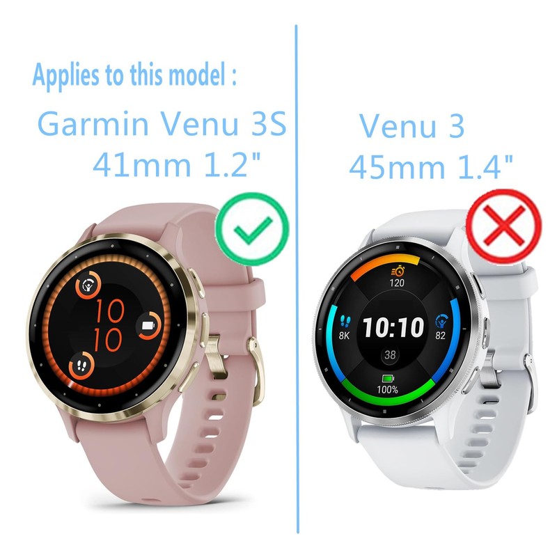 Aemus Compatible for Garmin Venu 3S Screen Protector (3 Pack)