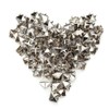 Pack of 100 9 mm Square Rivets, Pyramid-Shaped Punk Rivet