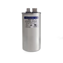 45 μF 45 MFD ±5% 370V/450VAC 50/60hz 440V AC Capacitor CBB65 CBB65B Round Run Start Capacitor Replacement for AC Unit Fan Motor Start，Air Condenser Straight Cool ，Heat Pump ，HVAC，Pool Pump ，AC Motor