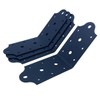 4 Pcs Heavy Duty Flush Inside 45-Degree Angle Bracket Steel