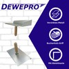 DEWEPRO Grout board with butt joint opening and removable beech