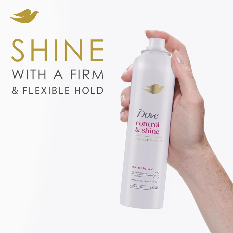 Dove Style + Care Hairspray Strength Shine Extra Hold, 7