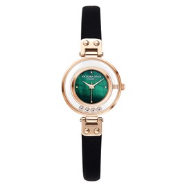 VICTORIA HYDE Ladies Watches Small Dial Analog Quartz Woman Watches with Clear Crystal Elegant Gold Watch for Woman