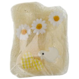 Easter Bonnet Decorating Kit 7 Piece Set Includes Flowers Eggs Chick & Grass Parade Decoration DIY Craft Pack (Cream)