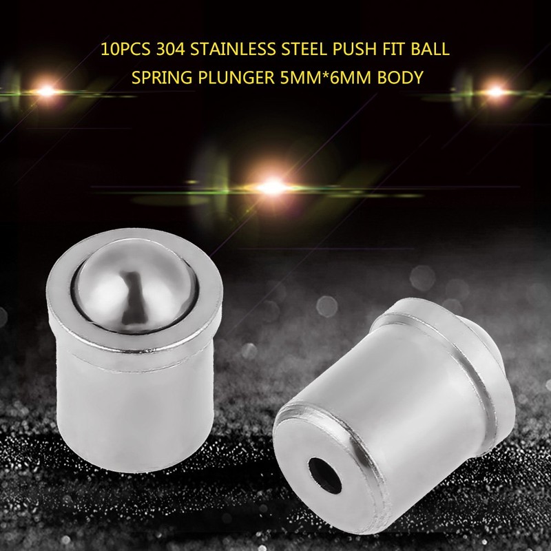 Telituny Spring Piston, Pack of 10 Spring Piston Ball 304