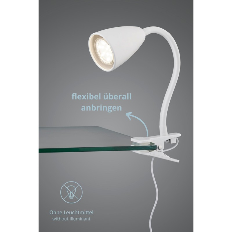 lightling Sandra Clamp Light Flexible Arm Adjustable with Cord Switch