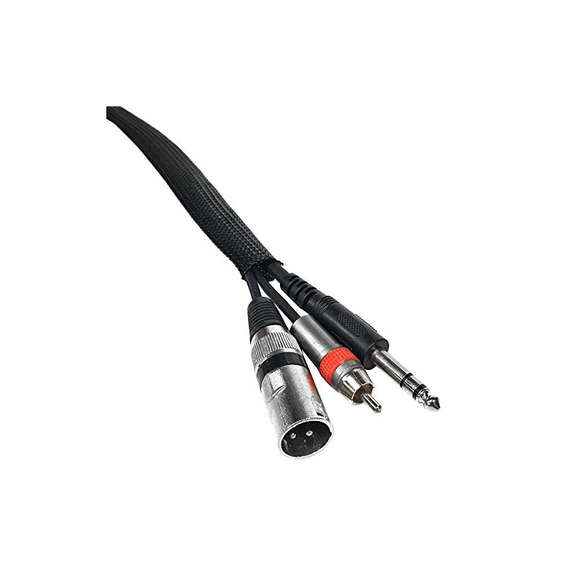Seismic Audio - EBS3850 Negro - Calcetines de cordón de