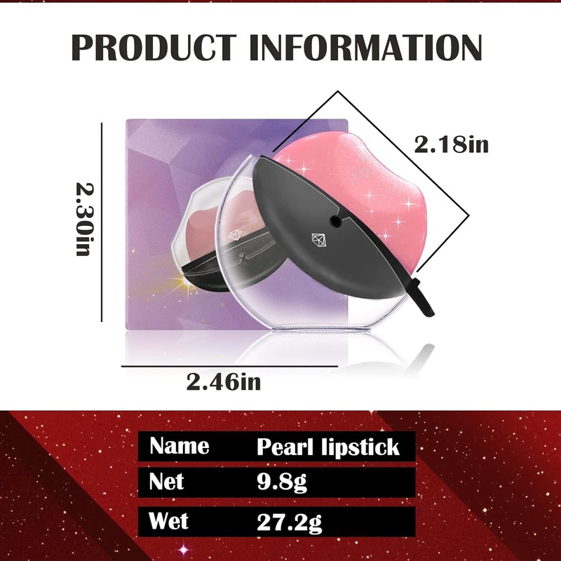 DAGEDA 3 Colors Lazy Lipstick, Pearl Magic Color Changing Lipstick,