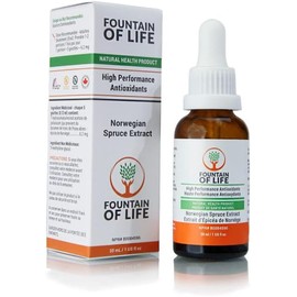 Fountain of Life, High Performance Antioxidant , Norwegian Spruce Extract, 1Fl oz