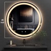 CFYLO 28" Round Backlit LED Bathroom Mirror, Bathroom Mirror with