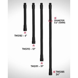 Angksorm TMS182 Heavy-Duty 6-Inch Flexible Long Gooseneck Microphone Mount Stand Extension Arm