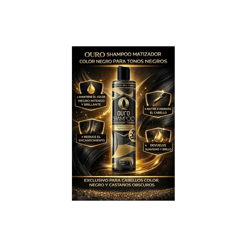 Shampoo Ouro Matizador Negro 250 Ml